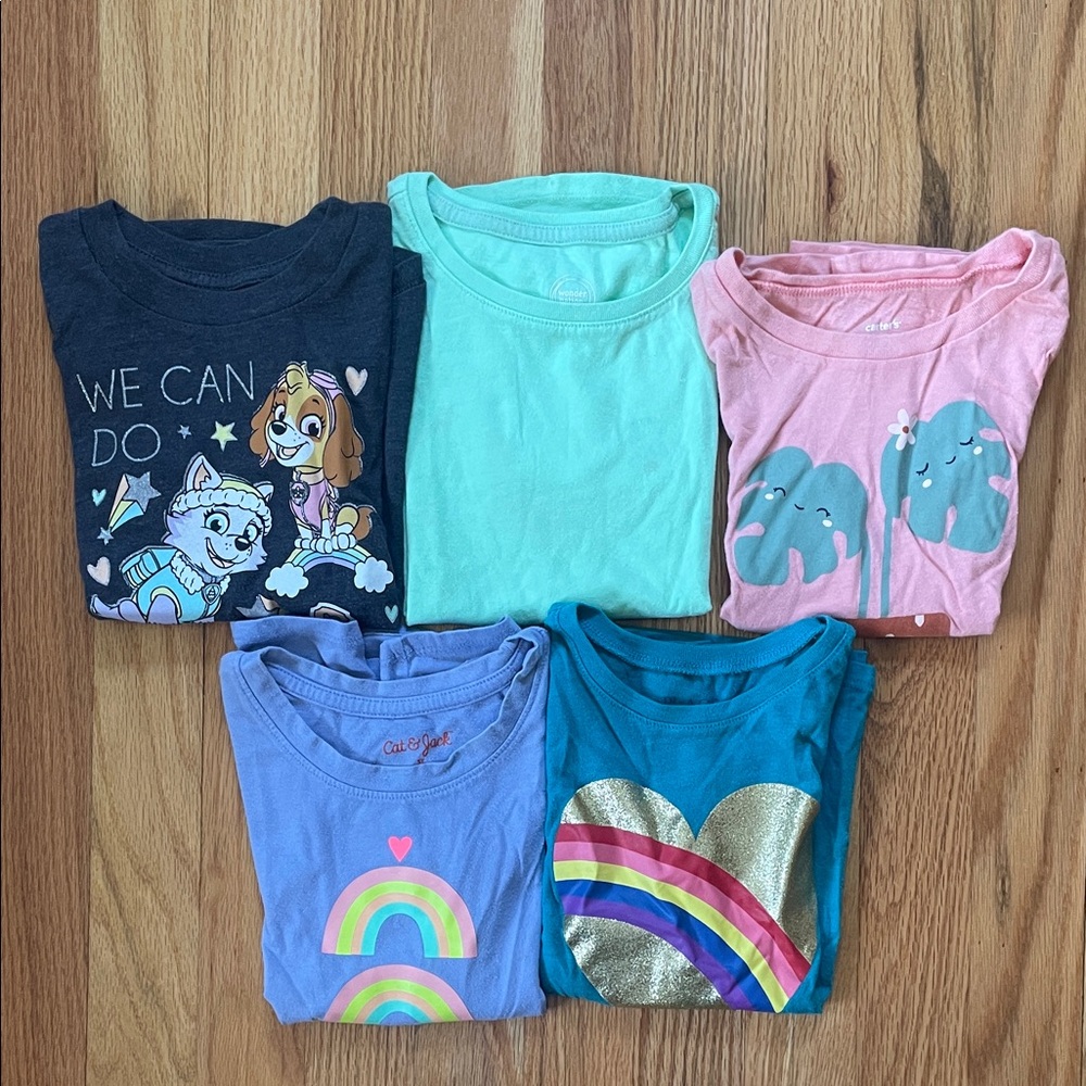 Girls 5T / 6 summer t-shirts